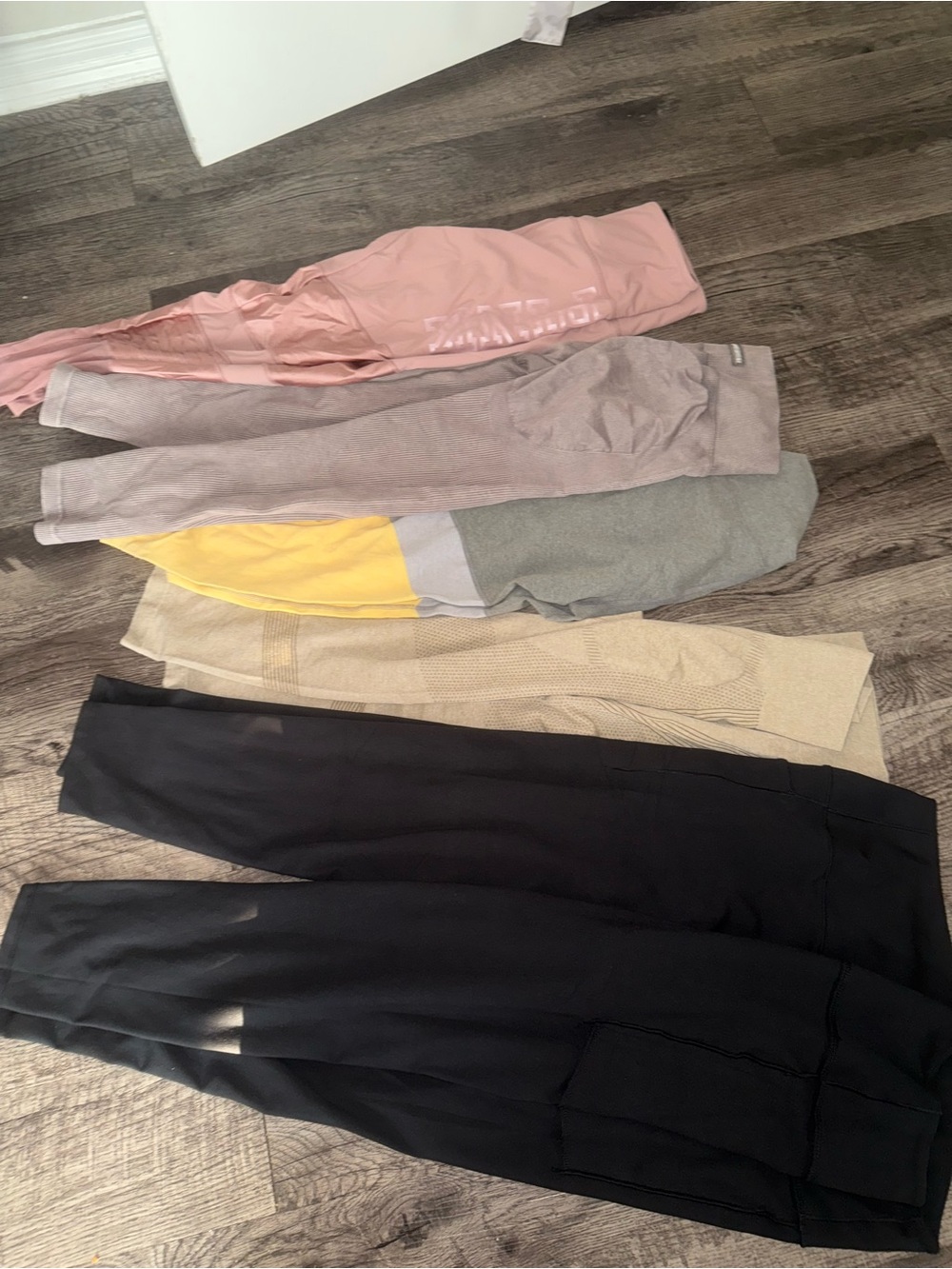 Mixed Women's Leggings Bundle - Pink, Gray, Yellow, Cream, Black